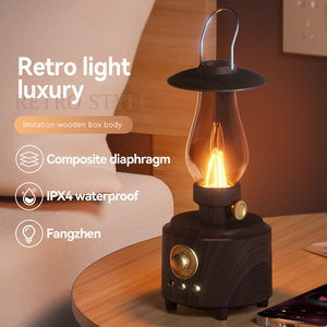 Altavoz Portátil Retro con Luz Suave, Radio Inalámbrica, Adorno para Exteriores, Iluminación Ambiental Musical Nocturna - Product Image 2