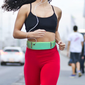 Sac banane imprimé de logo personnalisé <span class=keywords><strong>ceinture</strong></span> réglable sac de hanche de taille en tissu imperméable de course à l'extérieur - Product Image 5