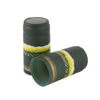 Capsules de vin transparentes personnalisées en PVC durable de qualité supérieure, anti-décoloration, pour bouteilles de vin, de jus et de boissons