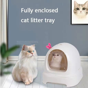Caja de arena para gatos semiautomática de plástico grande para limpieza de excrementos - Product Image 6
