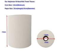 Distributeur automatique de papier toilette mural, à piles, écologique, étanche, à découpe automatique, pour rouleaux jumbo