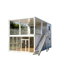 Maison préfabriquée 20 pieds 40 pieds, maison conteneur moderne modulaire détachable, hôtel de luxe, villa 2 ou 3 chambres