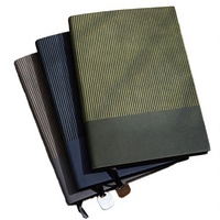 Ensemble cadeau de bloc-notes en cuir PU A5 de luxe avec logo personnalisé, couverture rigide, stylo, promotionnel, vente en gros, entreprise