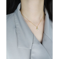 Vente en gros élégant collier de pierres précieuses rondes en argent sterling 925 collier d'agate goutte lunette en quartz rose or 18 carats