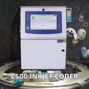 Impresora de inyección de tinta continua en línea C500, máquina de codificación Industrial solvente, nuevo codificador CIJ Mfg Exp para codificación de impresión de inyección de tinta - Product Image 2