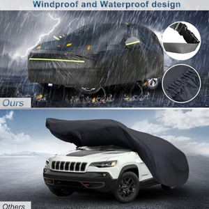 Telo Copriauto Impermeabile su Misura per <span class=keywords><strong>Jeep</strong></span> Grand <span class=keywords><strong>Cherokee</strong></span> 2011-2023, per Tutte le Stagioni, da Esterno, con Cerniera, Antivento, Resistente - Product Image 2