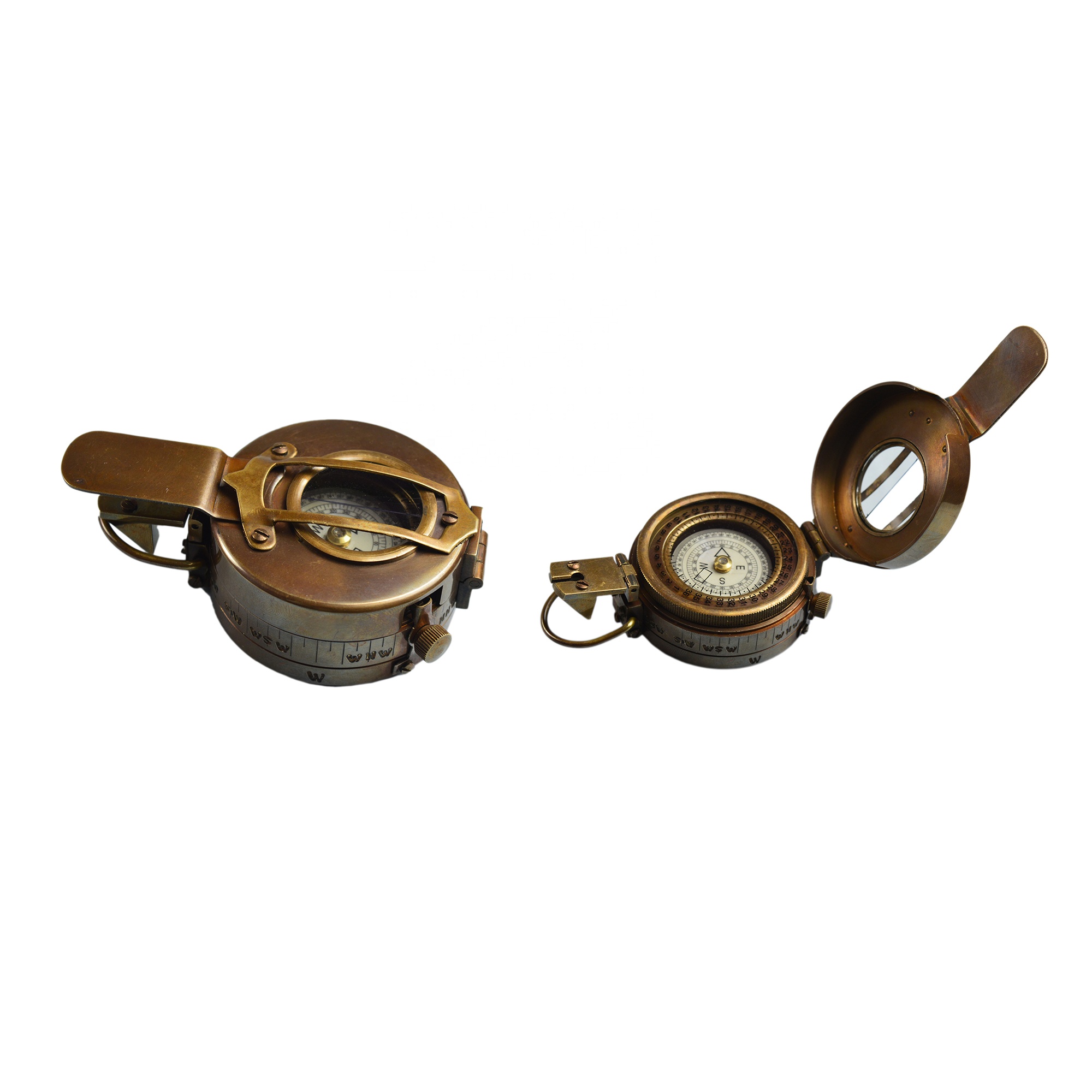 Блестящий компас, морской латунный компас