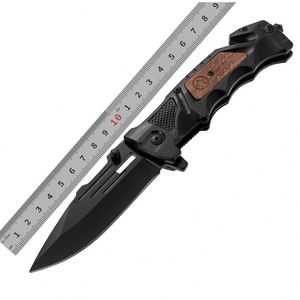 Cuchillo Plegable de Bolsillo de Alta Calidad OEM Personalizado al por Mayor con Mango de Madera y Hoja de Acero para Camping, Supervivencia, Caza y Actividades al Aire Libre - Product Image 6