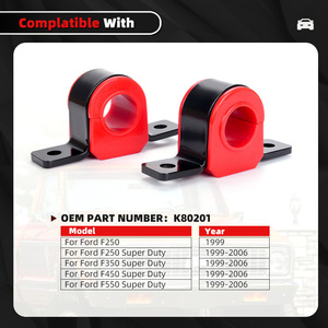 K80201 Front Sway Bar Bushing 32Mm Polyurethane <b>Split</b> Back For Ford F250 F550 99 06 - Product Image 4
