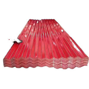 Placa de acero al carbono recubierta de color corrugado galvanizado Hoja de techo de acero corrugado prepintado - Product Image 1