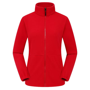 Factory Price Women Polar <strong>Fleece</strong> Fabric Coat <strong>Ladies</strong> Jackets Warm Girls Full Zip Collar Coat - Product Image 3