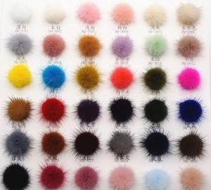 Boule de <span class=keywords><strong>fourrure</strong></span> de vison 4CM pour boucles d'oreilles de bricolage Coiffe Accessoires suspendus en <span class=keywords><strong>fourrure</strong></span> de vison véritable Pompons pour accessoires de bricolage - Product Image 6