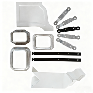 Venta al por mayor Villa sistema de drenaje de agua de lluvia media aleación de aluminio aleros canalones con recubrimiento en polvo para residencial - Product Image 3