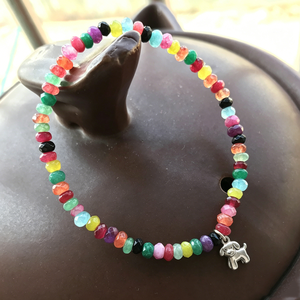 Solicite el Catálogo: Joyería de Moda para Mujer, <span class=keywords><strong>Pulsera</strong></span> Ajustable de Acero Inoxidable con Cuentas Coloridas y Diseño de Perro - Product Image 4