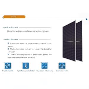 Panneau <span class=keywords><strong>solaire</strong></span> PVT thermique amélioré 336W TPV-Pro Collector, efficacité thermique de pointe de 0,76, <span class=keywords><strong>chauffage</strong></span> radiant à basse température, fabriqué en Chine - Product Image 2