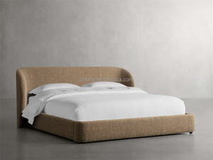 Современная мебель для спальни, мебель для дома, кровать размера «Queen-King-Size», кровати из мягкой ткани - Product Image 3