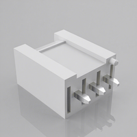 Conector Automotriz HC-VHL-3A DIN de 3.96mm, Terminal Vh de Latón con Pin Recto para Placa PCB, Estilo Crimpado, 2 Pines