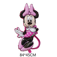 Ballons en Mylar de dessin animé, vente en gros, décoration de fête d'anniversaire pour enfants, Minnie, Mickey, ballons en aluminium, Offre Spéciale