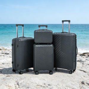 Set di Valigie <span class=keywords><strong>Trolley</strong></span> da <span class=keywords><strong>Viaggio</strong></span> in PP con Logo Colorato Personalizzato, Ruote Silenziose, Set di Borse da <span class=keywords><strong>Viaggio</strong></span> - Product Image 2