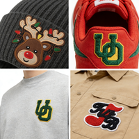 Accessoires vestimentaires haut de gamme personnalisés brodés, respectueux de l'environnement, patchs tissés en chenille de créateur, alphabet, fleur, cœur