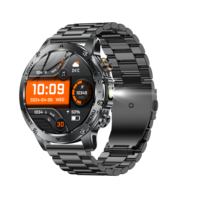 Direct Usine Nouvelle Smartwatch Robuste AK87 2026 Écran HD 1,7'' 1000 mAh Étanche IP68 Bracelet Métallique Magnétique Appel Bluetooth Lampe Torche