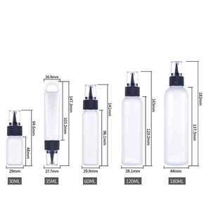 Botella de Plástico Flexible con Tapón de Punta Larga para Guardar Aceite para el Cabello, Loción, Pintura, Tinta, Pegamento para Pestañas y Otros Líquidos - Product Image 1
