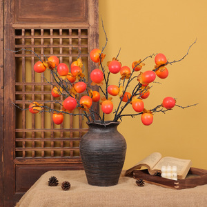 Branches de kaki artificielles Offre Spéciale branches de décoration intérieure de fruits maison salon décoration de jardin branche de plante - Product Image 6