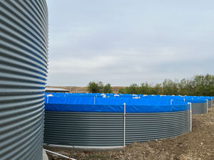 Aangepaste Modulaire Cilindrische Gegolfde Gegalvaniseerde Stalen Watertank Voor Viskwekerij Aquacultuurapparatuur - Product Image 6