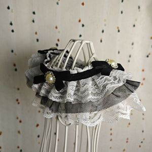 Accesorios hechos a mano para mascotas, como collares, campanas, lazos, baberos de encaje y baberos para la saliva, para gatos y perros. - Product Image 3