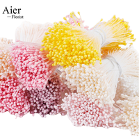 Aierflorist Kawat Bunga Matte 1mm*5cm, Jaring Kawat Inti Bunga, Tongkat Putar, Bahan Seni Bunga Fondant, Aksesoris Bunga DIY