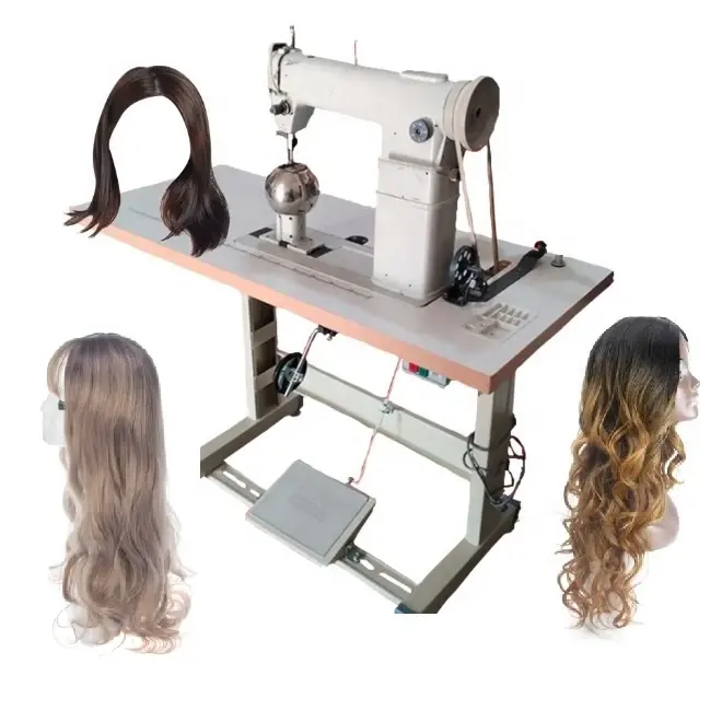 ماكينة صناعة شعر مستعار صناعي من الدانتيل ، ماكينة حقن الشعر للشعر المستعار من الدانتيل ، صناعة تلقائية