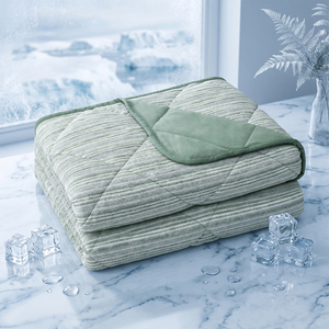 Manta Refrigerante <span class=keywords><strong>de</strong></span> Doble Cara, Ligera, Transpirable y Suave, para <span class=keywords><strong>Dormir</strong></span> en Cama, Sofá o Sala <span class=keywords><strong>de</strong></span> Estar - Product Image 1