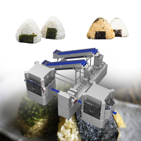 Nouvelle ligne de production automatique d'Onigiri, machine à sushi en acier inoxydable 304, haute capacité, formateur de boulettes de riz triangulaires, usage commercial