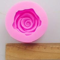 Rosenförmige 3D-Silikonformen zur Dekoration, Fondant-Silikonform, Schokoladenriegel-Form, Kuchen-, Gelee-, Süßigkeiten-, Seifen-Backwerkzeug