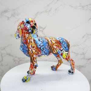 فن إبداعي لغرفة المعيشة والمكتب والمنزل ، فن الكتابة على الجدران ، ديكور حيوانات ، لابرادور - Product Image 3