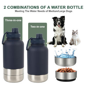 Biểu tượng tùy chỉnh 3 trong 1 con chó chai nước 1000ml 32oz thép không gỉ đôi tường cách nhiệt Flask cho du lịch ngoài trời - Product Image 5