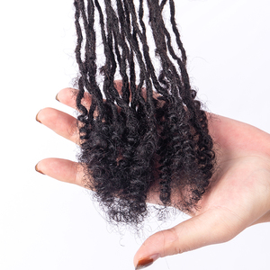 Extensions de dreadlocks 0,1-0,8 cm en cheveux humains pour hommes/femmes, tresses au crochet, extensions de dreadlocks, boucles interlockées, cheveux au crochet - Product Image 5