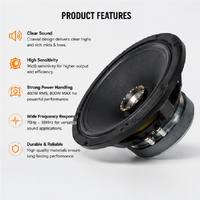 HDCX1065-44 Haut-parleur coaxial professionnel 10 pouces 400W RMS, 800W de crête, 8 Ohm pour moniteur de scène