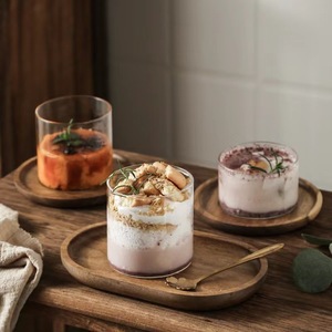Verre à dessert, bol à glace, pot à yaourt et lait avec cuillère, sérigraphié, 190 ml et 335 ml, pour la pâtisserie et la table - Product Image 1