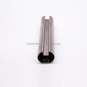 Tube de main courante en acier inoxydable moderne 304/316 en forme de U |   Balustrade en verre trempé sans cadre avec profil en U pour escalier et balcon - Product Image 3
