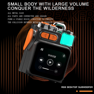 OEM V8 portátil al aire libre inalámbrico 1200Mah BT5.4 altavoz para juegos RGB luz reproductor de música con pantalla LED altavoz Subwoofer - Product Image 6