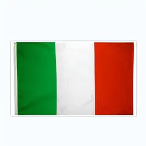 Дешевые в наличии 100% полиэстер 3x5 футов итальянский флаг итальянские государственные флаги