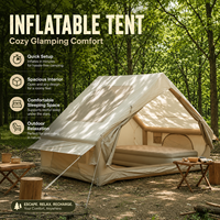 Tente gonflable de luxe, résistante au vent, pour le camping en plein air, toutes saisons, tente gonflable, tente de toit