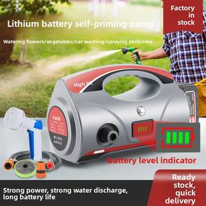 <span class=keywords><strong>Pompe</strong></span> d'irrigation auto-amorçante à batterie lithium rechargeable, résistante aux hautes températures, <span class=keywords><strong>pompe</strong></span> à <span class=keywords><strong>eau</strong></span> agricole portable - Product Image 3