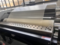 Machine de revêtement à froid électrique automatique de haute précision contrôlée par PLC avec fonction de laminage, largeur de revêtement 1100 mm, pour le bois