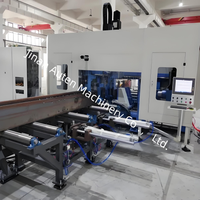 Ligne de machines automatiques de découpe, perçage et marquage 3D pour profilés en H, acier et angles, à vendre