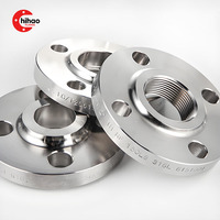 Bride filetée en acier inoxydable ASTM A182 F304 DN100 Classe 300 RF ASME B16.5, filetage femelle NPT, bride à visser pour tuyauterie industrielle
