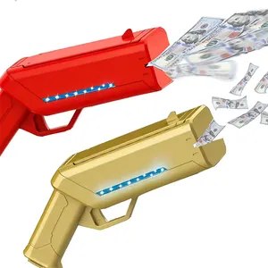 Newest supre money gun machine with light make it rain dollar bills for party birthday wedding customization