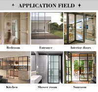Fenêtres coulissantes triples en aluminium commercial, verre trempé, insonorisées, pour villa, hôtel, balcon, projet