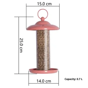 Cross-biên giới New Arrival ngoài trời sân vườn treo sắt & nhựa tự động <span class=keywords><strong>Bird</strong></span> Feeder-Nhà máy trực tiếp Chứng Khoán - Product Image 1